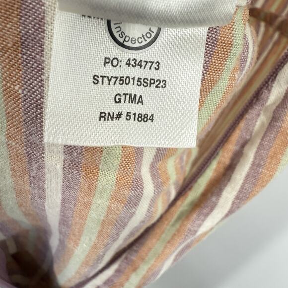 Patagonia Sleeveless Jumpsuit XS Garden Island Evening Mauve Striped Hemp NWT - Picture 14 of 15